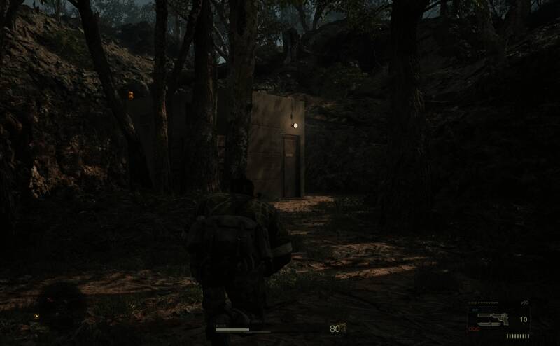 爆炸特效画面，火焰与烟尘从仓库内部喷涌而出，建筑物部分坍塌