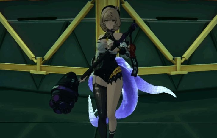 伊德海莉在蓄力中被击中，瞬间触发能量跃迁，周身冰雾升腾