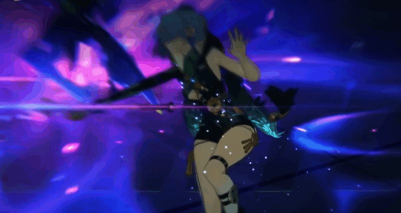 伊德海莉释放终结技，巨锤砸地引发冰爆，随后身上浮现蓝色护盾