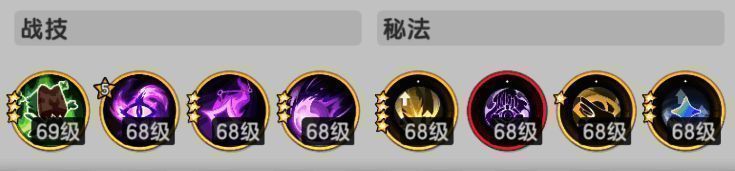 贤者主C技能配置界面，秘法栏突出显示暗影侵蚀与魔力涌动