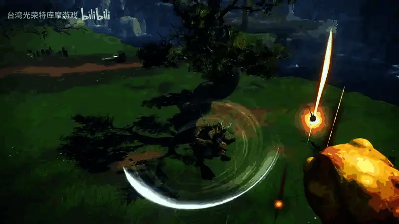 飞燕刀释放终结技瞬间，角色从高空俯冲，刀光如虹，撕裂敌人