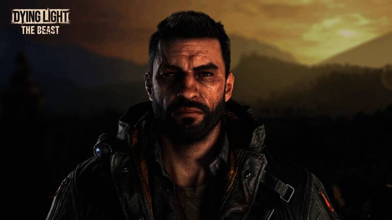 凯尔·克兰背对镜头站立于废墟之中，身穿破损战术装备，身体布满黑色血管纹路，散发出野性而危险的气息