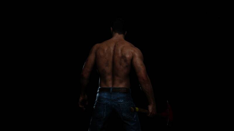 克兰面部特写，左眼仍保有人类神采，右眼呈现腐坏状，黑色血管如藤蔓般蔓延