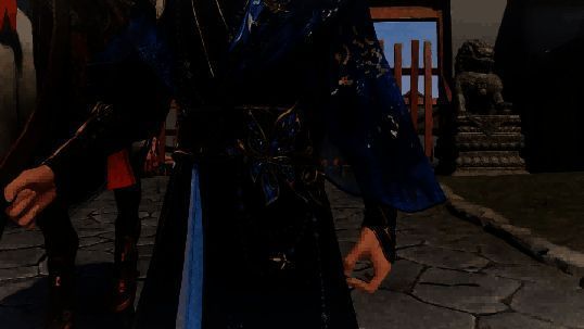 角色正面展示，粉色花朵点缀发间，蝶形发饰灵动欲飞，整体造型宛如从戏曲舞台走出的古典佳人