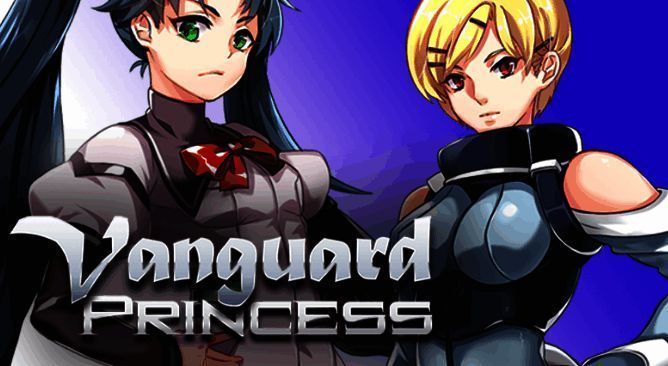 《先锋公主》游戏界面截图，展示角色选择画面，背景为霓虹风格城市夜景，角色造型鲜明