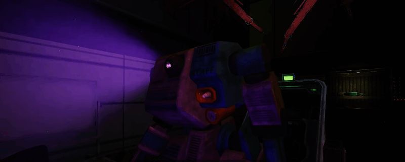 《非生物因素》电子梦成就完成场景，凯莉站在机械舱内，周围闪烁着蓝色的数据流光芒，象征意识上传即将完成