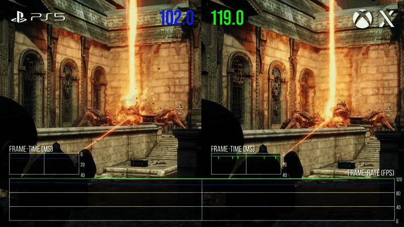 角色蹲伏在掩体后，盔甲上的划痕与污渍清晰可见