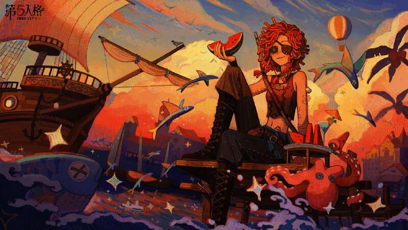 活动现场全景图，古风布景与游戏角色立牌交相辉映，玩家驻足拍照