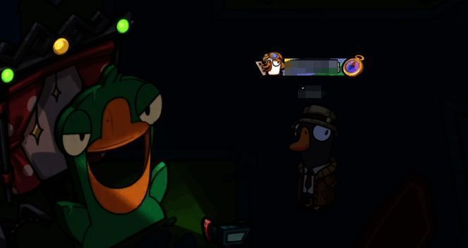 游戏内地下室实验室场景，灯光昏暗，多名角色正在操作设备，营造紧张对峙氛围