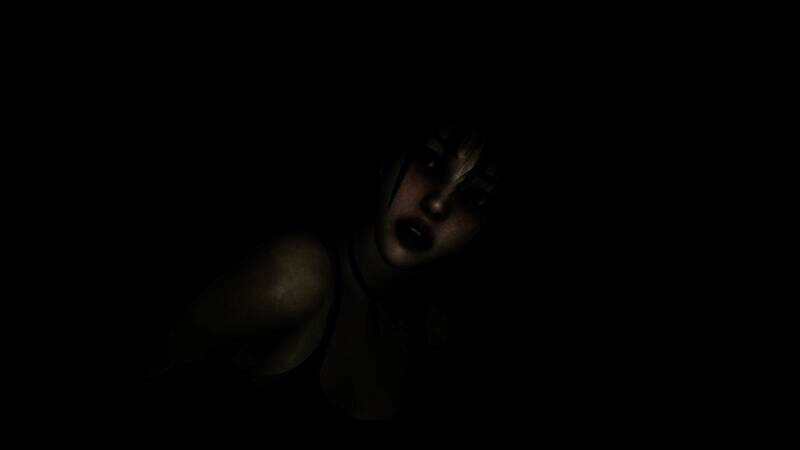 《小镇惊魂3》游戏场景，昏暗的乡村小屋内烛光摇曳，墙上浮现诡异符文，氛围阴森