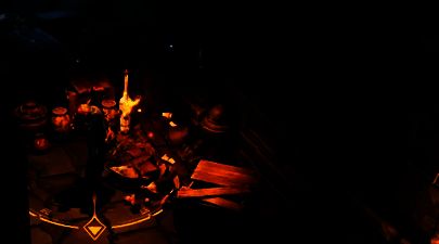 角色正在拉动铜钟绳索，钟声波纹扩散，周围血尸动作停滞