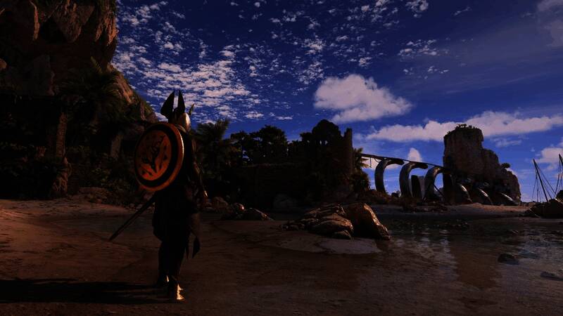 Boss战场景，巨大龙形怪物在雷雨夜中咆哮，玩家操控角色进行闪避与反击