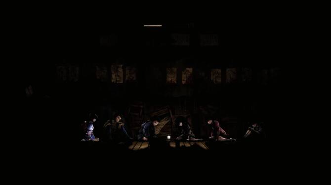 青鬼正面特写，面部青筋暴起，双目赤红，充满压迫感