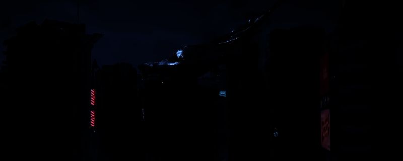 《绝地潜兵2》中利维坦在空中飞行的场景，巨大的生物体覆盖着发光甲壳，双翼展开极具压迫感