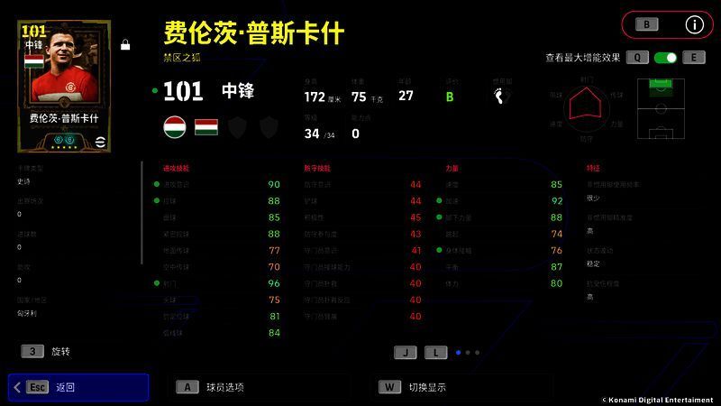 普斯卡什经典比赛瞬间还原，身披匈牙利战袍怒射破门，球速带出残影特效