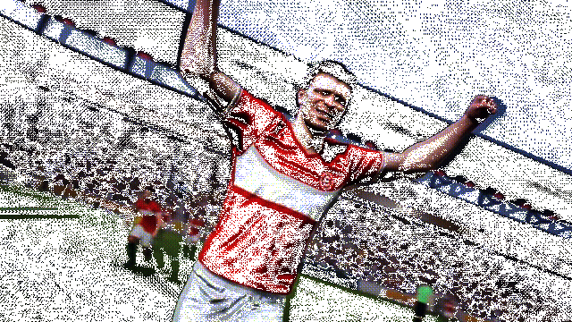 普斯卡什实战GIF动图，左脚抽射破门，皮球如炮弹般飞入球门死角