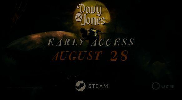 戴维琼斯游戏主视觉图，展现阴暗神秘的海岛场景，远处矗立着破败的灯塔与幽灵船