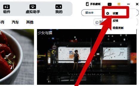 设置选项在侧边栏底部，点击后可进入配置页面