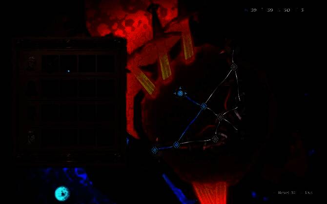 技能树界面展示，多种天赋分支体现角色成长的多样性