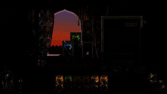 游戏地图界面展示，多个地点以手绘风格呈现，包括宫殿、市集、神庙与地下密道