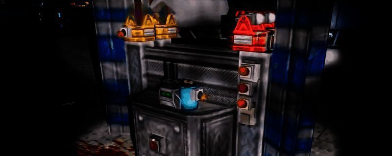 《非生物因素》中玩家建造的无限发电机结构示意图，显示碳素门交替运行与电路连接细节