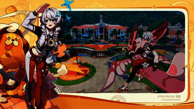 游戏内角色立绘展示，包含娜娜巫、琪亚娜及神秘红衣战士，风格统一且富有视觉冲击力