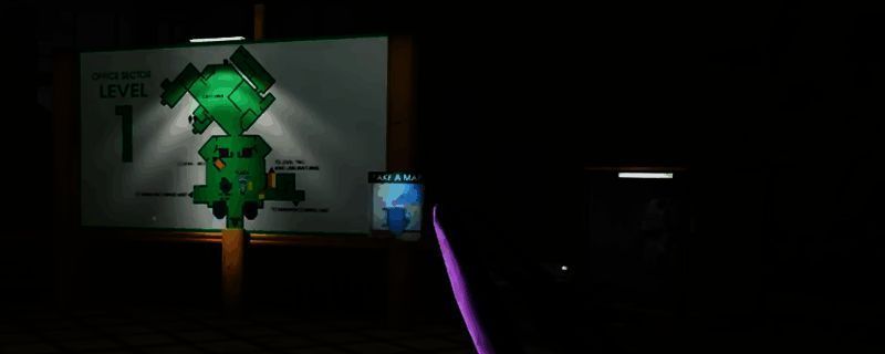 《非生物因素》办公区建家地点推荐，图示标注了食堂、大厅、泳池等多个可建造点位