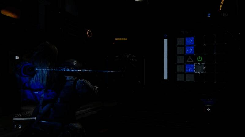 游戏内戴安娜角色特写，蓝色长发飘扬，赤脚站立在月球地表，眼神坚定