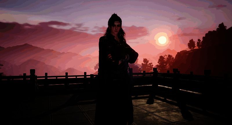 ‘意气生’男女款并列展示图，左侧男款沉稳大气，右侧女款轻盈灵动，整体色调和谐统一，凸显江湖情侣装的设计理念