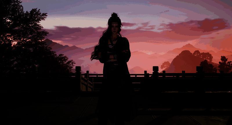 近距离展示‘意气生’衣襟刺绣细节，针脚细腻，纹样清晰，融合传统剑穗与缠枝元素，极具文化质感