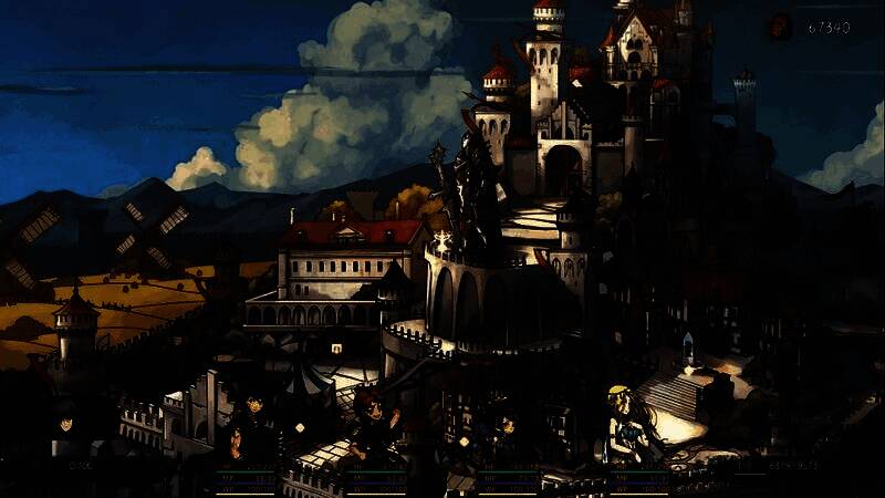 游戏中角色在森林遗迹中探索的场景，光影交错，氛围神秘，队友在后方警戒