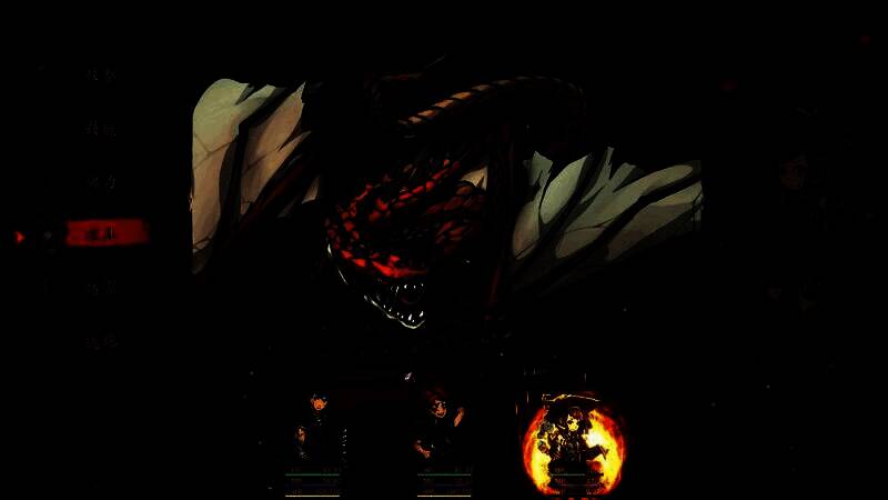 战斗界面截图，显示回合制指令选择，多个角色职业图标清晰排列，技能特效华丽