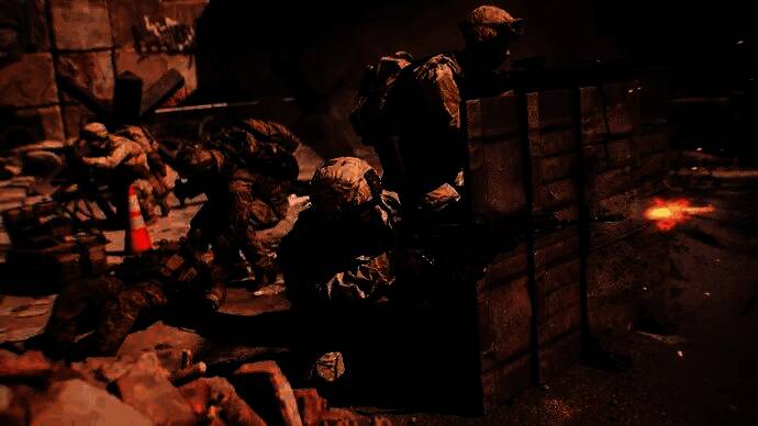 《战地6》游戏内激烈对战画面，玩家在城市废墟中交火，爆炸特效密集