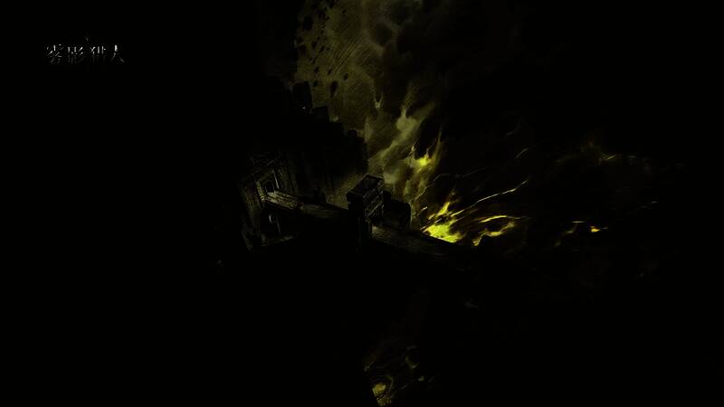 玩家角色在废墟中与巨型怪物激烈交战，技能特效华丽，画面充满动作张力