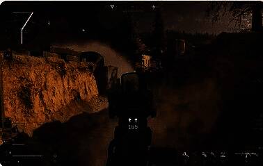 玩家第一人称视角射击画面，展示AS Val在实战中的开镜速度与控枪表现