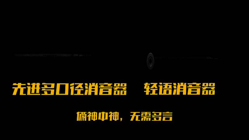 先进多口径与轻语消音器并列展示，对比其结构设计与适用枪型范围