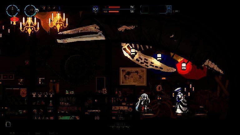 交易界面：左侧为玩家物品栏，右侧为商人货架，中间显示‘心情值’进度条