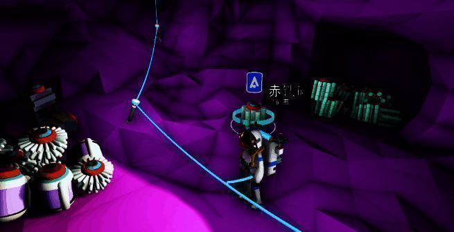 基地内部视角，玩家将赤铁矿放入标有‘未解锁材料’的储物格中