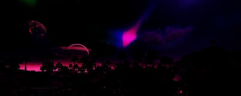 《幸福工厂》游戏中玩家在丛林环境中与外星生物对峙的场景，背景可见机械装置和植被覆盖的地形