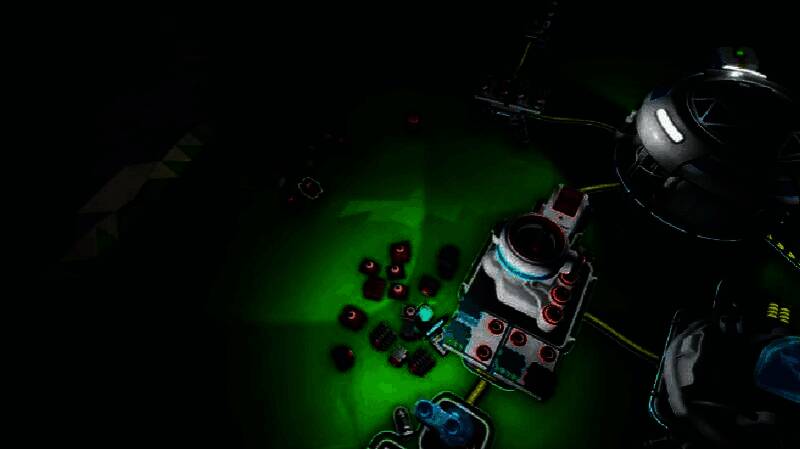 玩家骑着悬浮滑板在外星地表高速滑行，身后留下光影轨迹