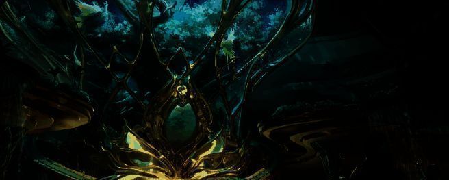 日落海区域场景图，金色晚霞下英雄剪影立于悬崖之上