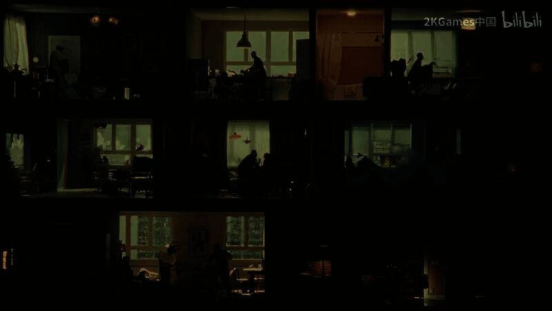 游戏内场景概念图，外星地貌上遍布机械残骸与彩色植被，远处有巨大飞船坠毁