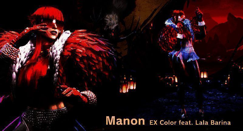 粉丝创作插画，布兰卡与蛮颚龙同框对峙，风格霸气