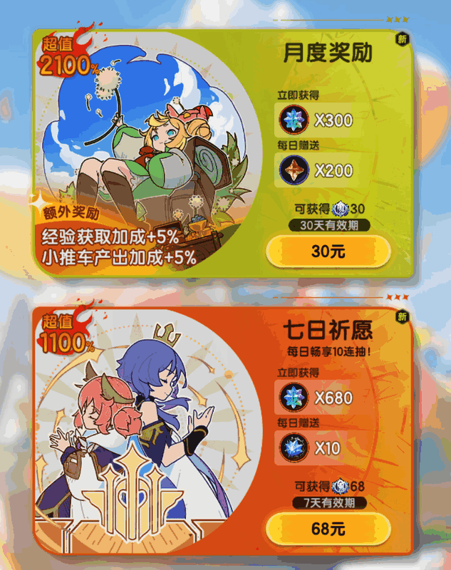 《杖剑传说》每日特惠礼包内容列表，清晰标注各项奖励与总价值