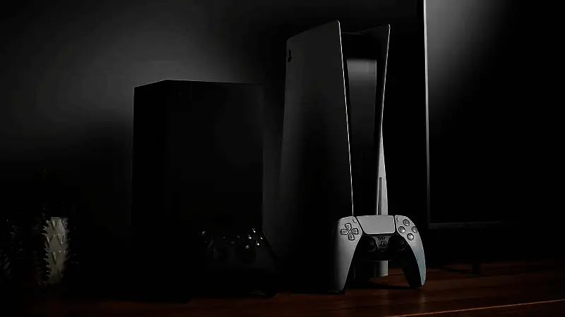 Windows掌机屏幕上运行着高画质PC游戏，显示通过Xbox云游戏串流的画面，界面清晰流畅