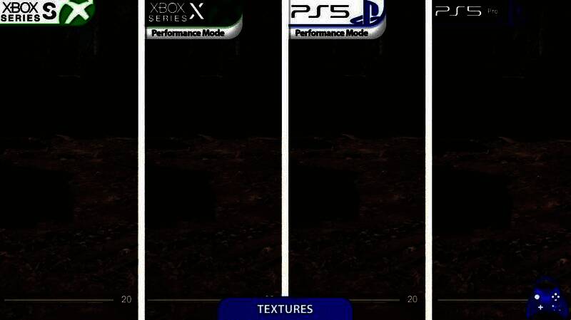 Xbox Series S运行《合金装备Δ：食蛇者》的画面截图，远处植被模糊，光影层次感较弱