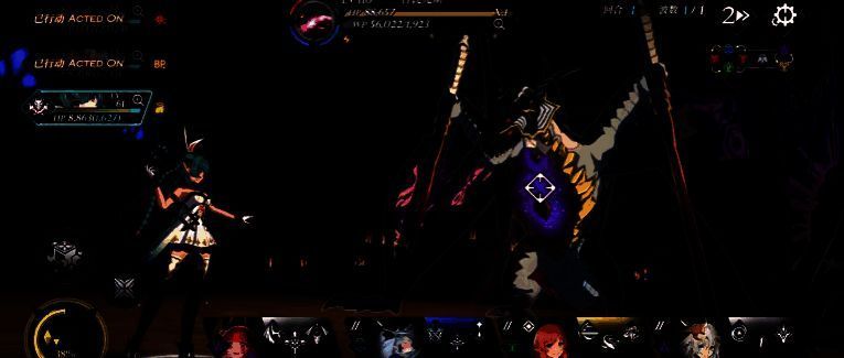 战斗回合流程图解，清晰标注每个角色在四回合内的行动顺序与技能释放节点