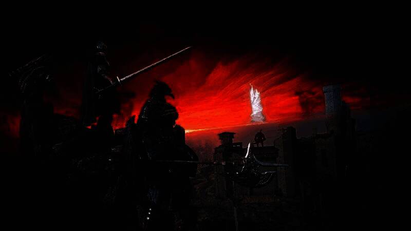 玩家角色在风暴中与巨型Boss激烈交战，技能特效交织，场面震撼