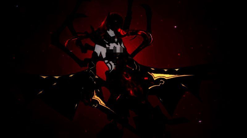 憎恶异魔扭曲的躯体散发混沌能量，周围空间出现裂痕