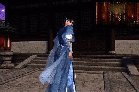 玩家使用好友角色替换主线剧情人物进行翻拍的动图演示